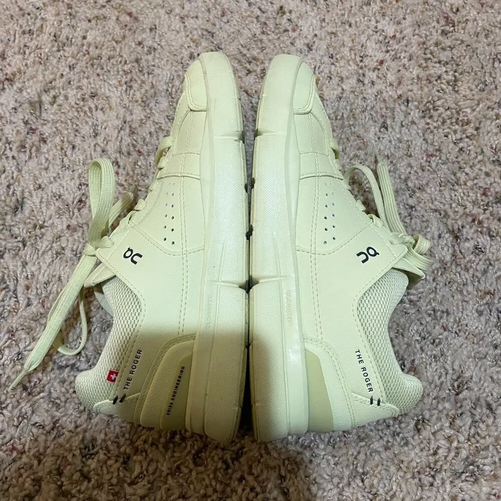 On Running Women's Size 7.5 The Roger Clubhouse Trainers Sneakers Bright Yellow - Picture 7 of 13